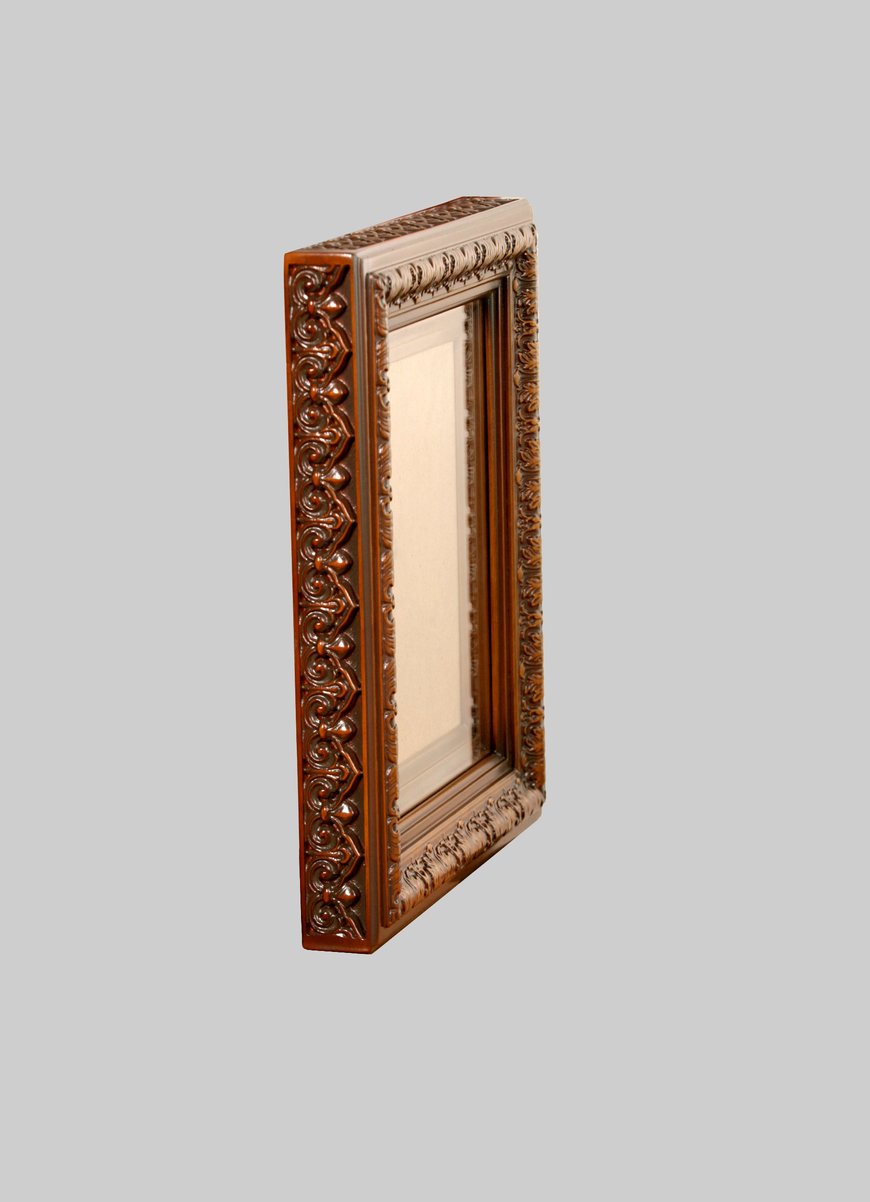 Small alder wall icon case, Light brown, 21x28 (with inner frame)