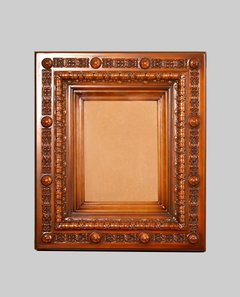 Small alder wall icon case, Light brown, 21x28 (with inner frame)